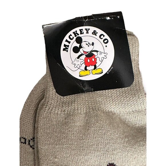 Disney Vintage 1990’s Mickey Mouse Golf Socks Mens 10-13 Beige NEW NOS 18 Hole - Picture 3 of 6
